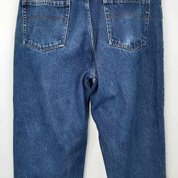 Cat's Eye Mens Straight Leg Denim Jeans Dark Wash Size Classic High Rise 38x30 - Picture 11 of 15